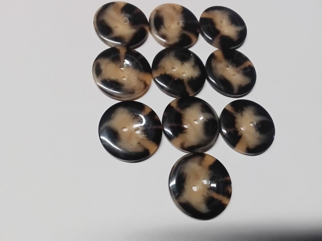 10 boutons mercerie effet pelage,  diamètre 22mm, Hobby en Vrije tijd, Naaien en Fournituren, Ophalen of Verzenden, Nieuw, Knoop of Knopen