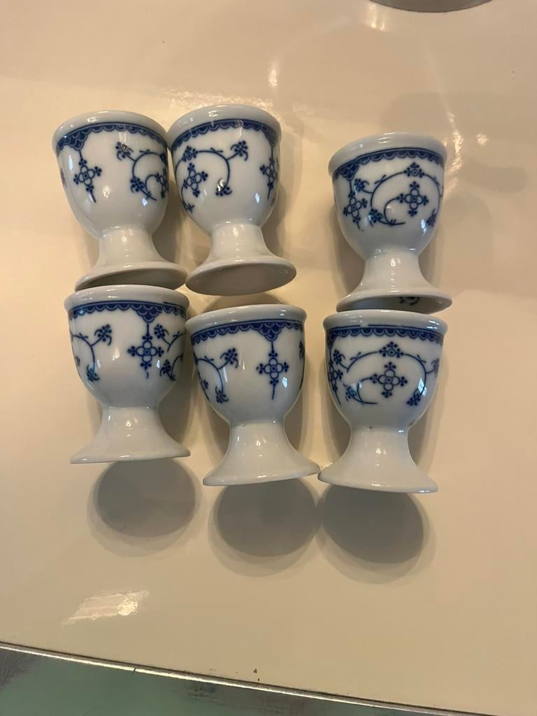 6 coquetiers Porsgrund vintage années 50 , collectionneurs, Ophalen of Verzenden