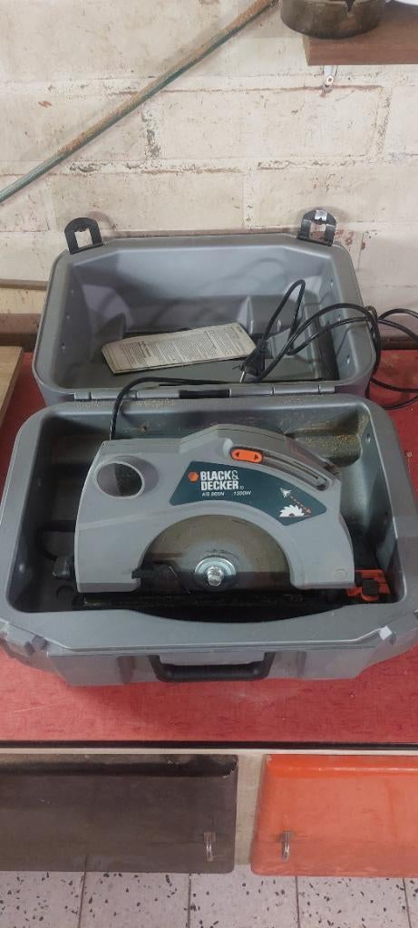 Black & decker cirkelzaag met handige kist, Enlèvement, Utilisé, Autres types