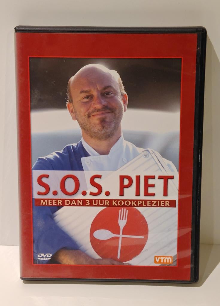 S.O.S. Piet – DVD | Meer dan 3 uur kookplezier | VTM, Alle leeftijden, Ophalen of Verzenden, Zo goed als nieuw