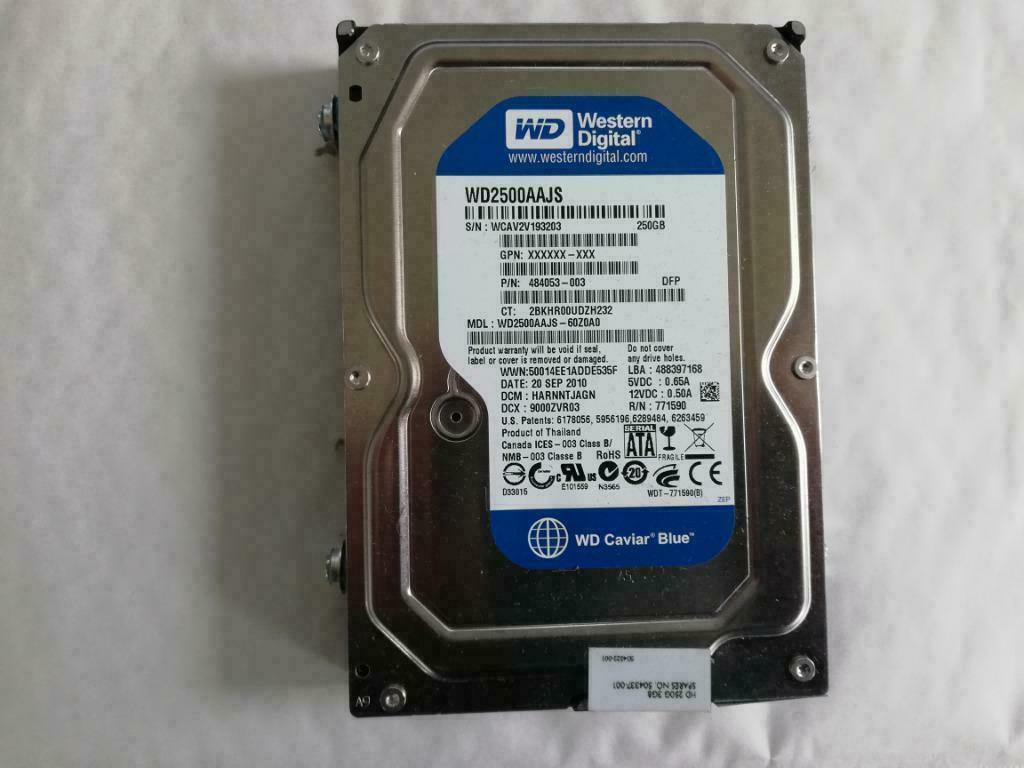 HDD Western Digital 250 GB, Intern, Ophalen of Verzenden, Desktop, Western Digital