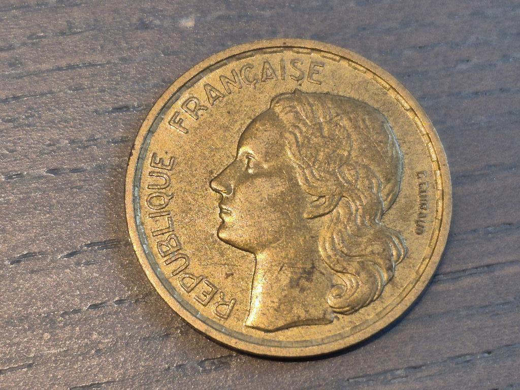 Pièce RF G. Guiraud 1950 20 francs, Enlèvement ou Envoi, France