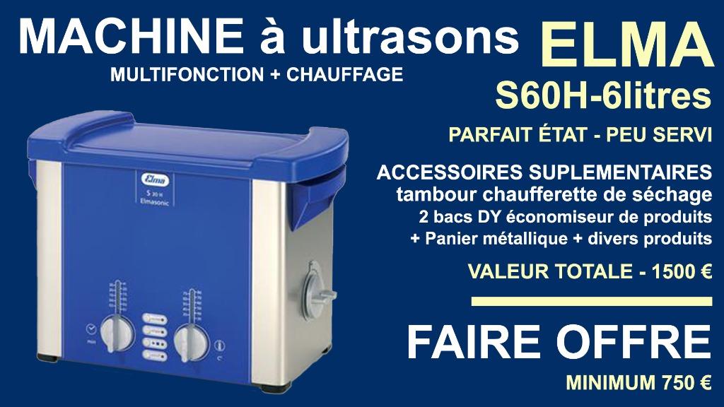 MACHINE à ULTRASON professionnelle - ELMA - BAISSE de prix, Enlèvement