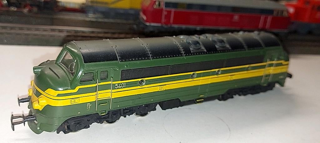 MARKLIN DIESEL de la SNCB Type 54 réf 3133, Analogique, Enlèvement ou Envoi, Courant alternatif, Utilisé