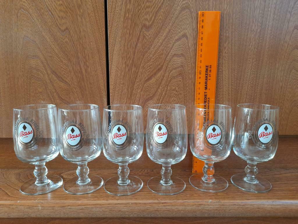 6 verres vintage bass stout, Collections, Verres & Petits Verres, Enlèvement ou Envoi, Neuf