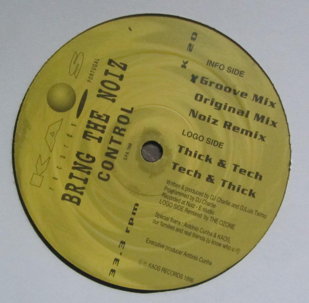 Bring the noiz Control - Groove Mix - LP 1996, Cd's en Dvd's, Vinyl | Dance en House, Gebruikt, Techno of Trance, 12 inch, Ophalen of Verzenden