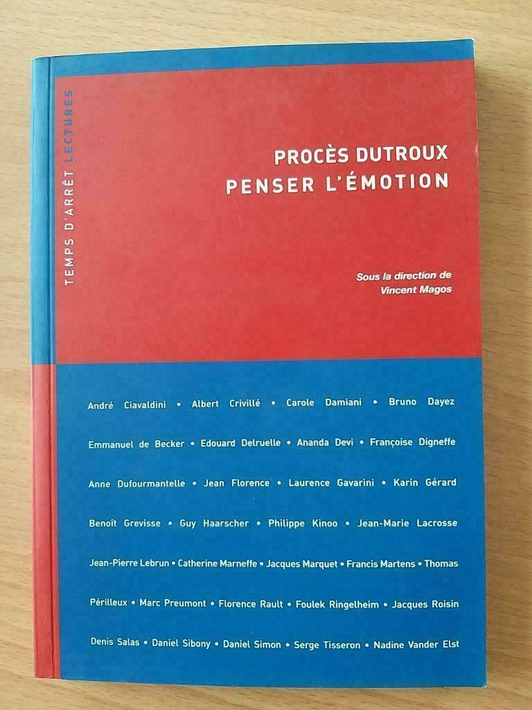 Procès Dutroux Penser l'émotion, Enlèvement ou Envoi, 20e siècle ou après, Neuf
