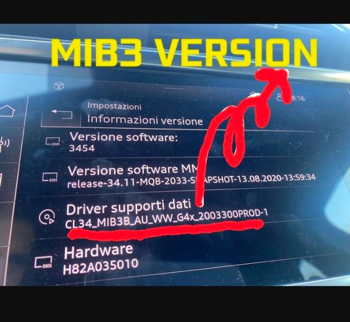 ACTIVER LE MONITEUR DE SPORT VOCAL AUTOMATIQUE MIB 3 CARPLAY, Enlèvement ou Envoi, Comme neuf