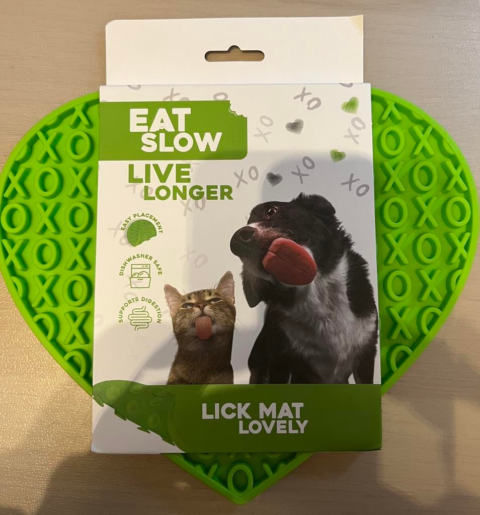 Likmat hart groen, Dieren en Toebehoren, Hondenspeelgoed, Ophalen of Verzenden, Nieuw, Intelligentiespeelgoed