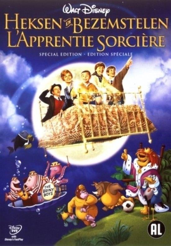 Dvd - Heksen en Bezemstelen (Disney), Tous les âges, Enlèvement ou Envoi, Comme neuf