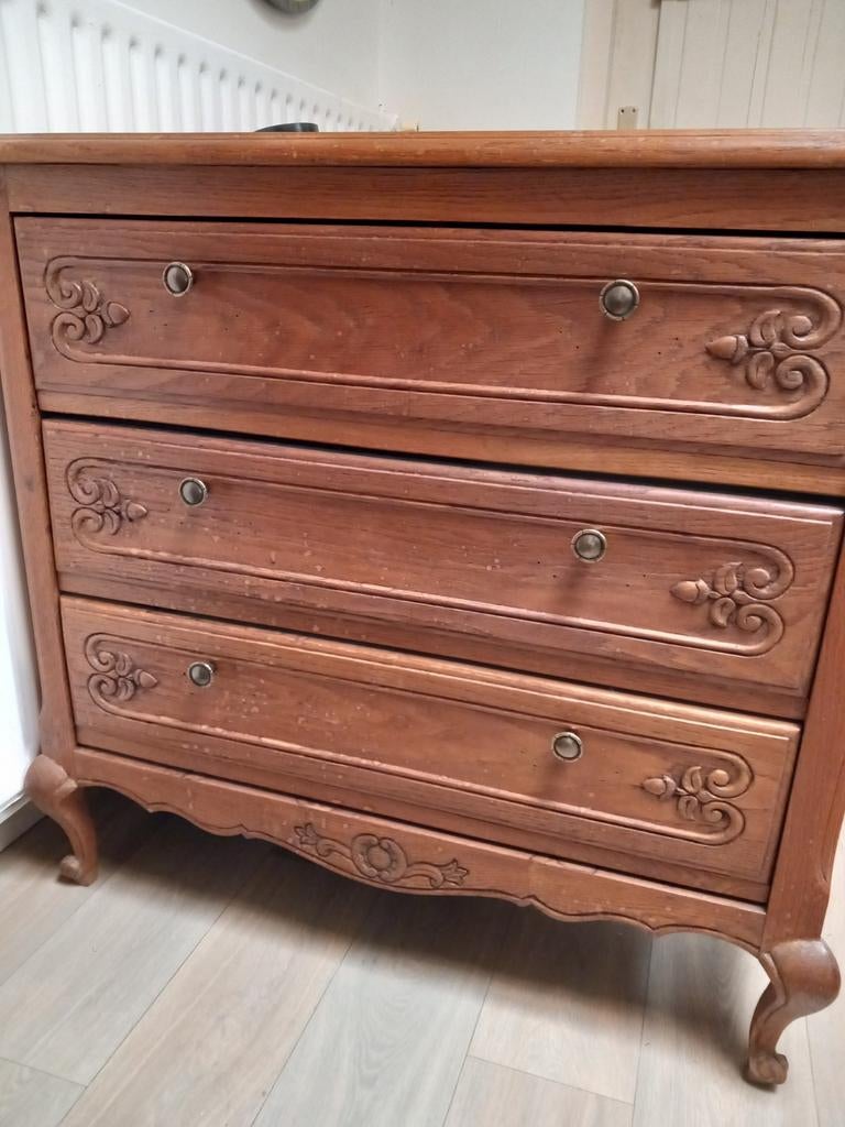 Antieke oude houten schoenenkast, 3 ou 4 tiroirs, 25 à 50 cm, Moins de 100 cm, Enlèvement
