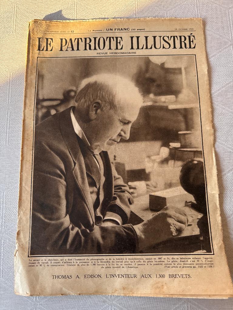 LE PATRIOTE ILLUSTRE, Verzamelen, Ophalen, 1920 tot 1940, Krant