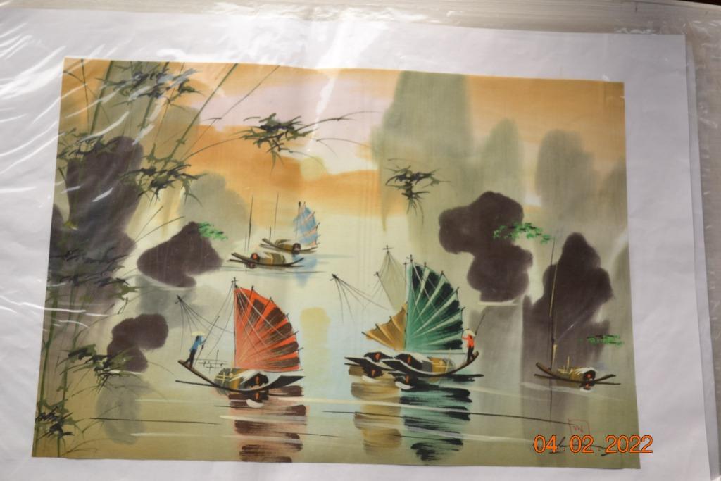 6 peintures sur soie, Enlèvement