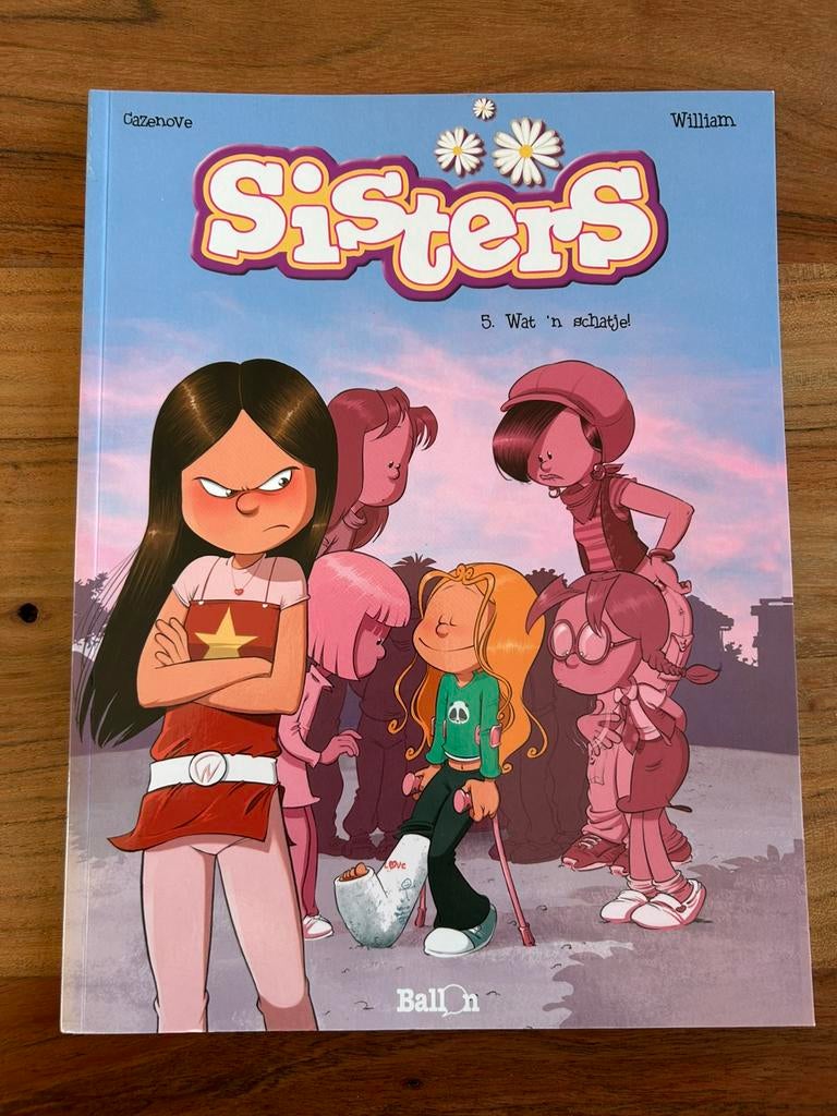 Strip Sisters - Wat 'n schatje! (Nr 5), Boeken, Cazenove & William, Eén stripboek, Ophalen of Verzenden, Zo goed als nieuw
