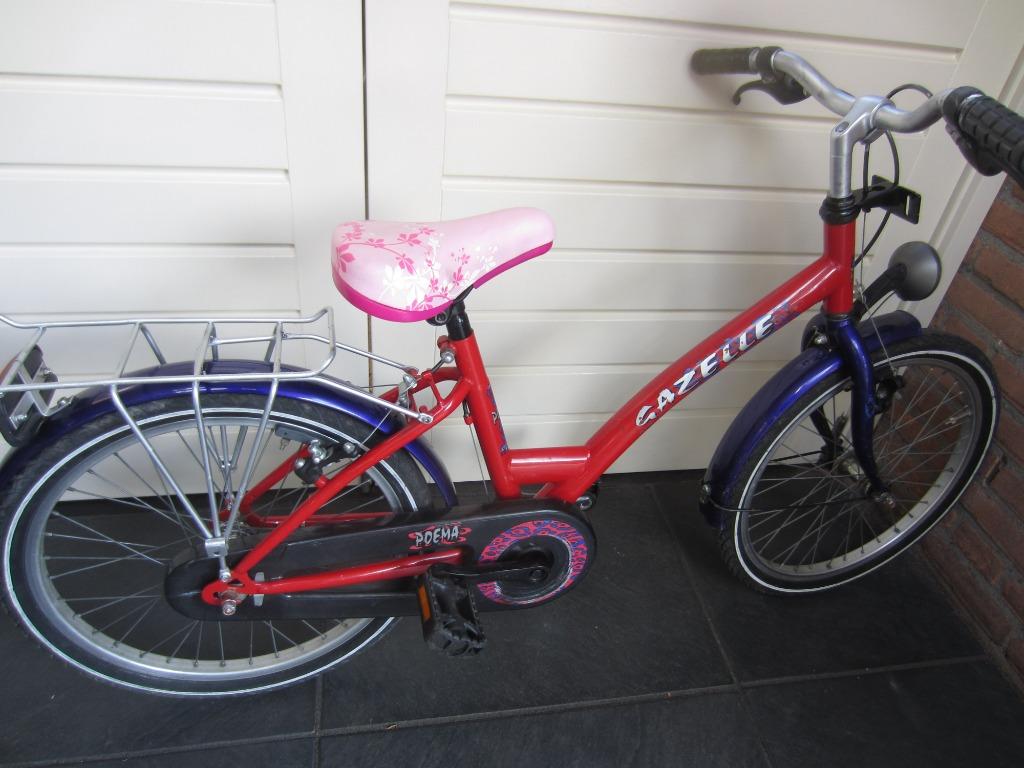 TE KOOP GAZELLE MEISJESFIETS WIELMAAT 20 INCH, Ophalen, Gebruikt, Handrem, 20 inch