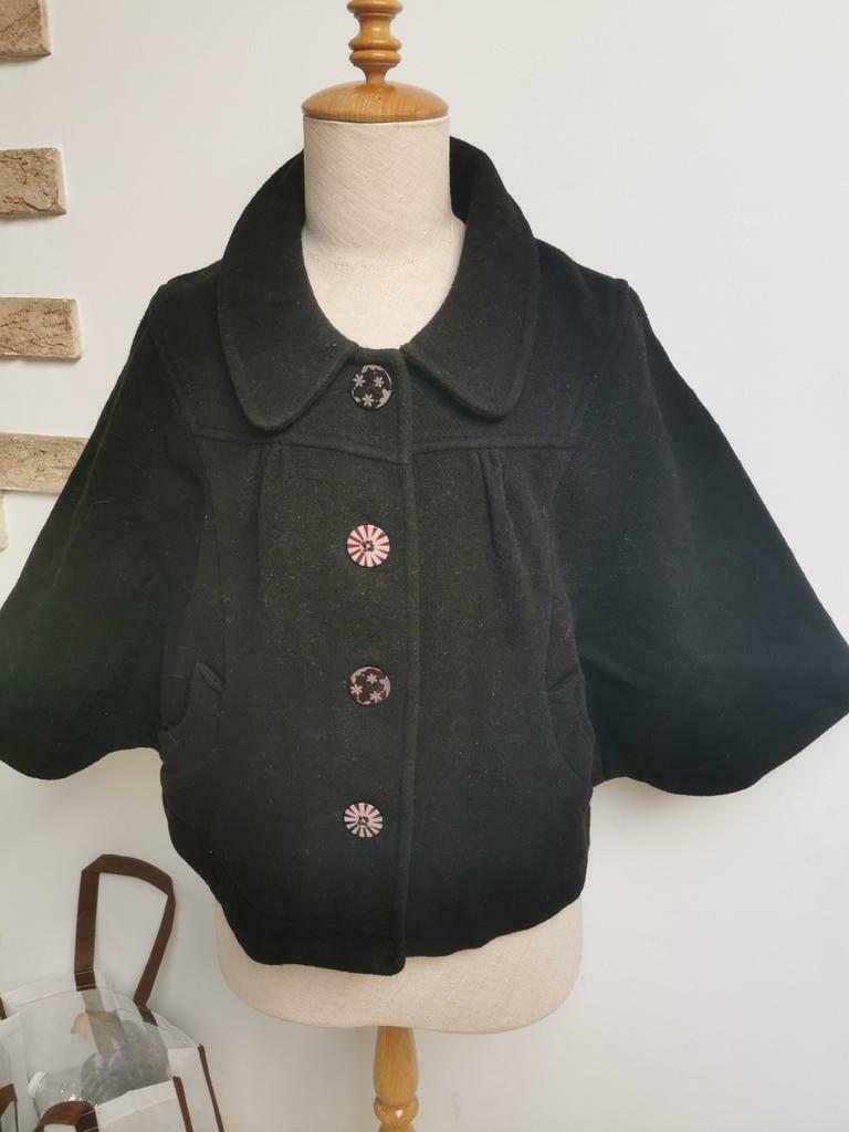Mooi zwart cape jasje van Trf, Kleding | Dames, Maat 38/40 (M), Zwart, Ophalen of Verzenden, Zo goed als nieuw