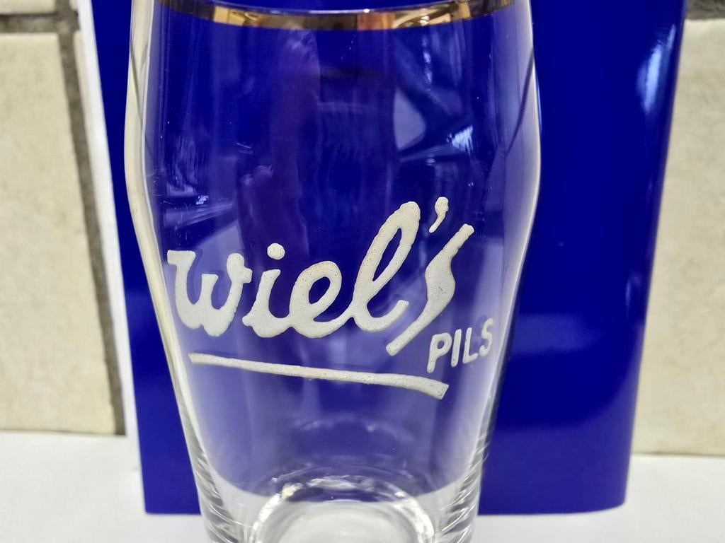 Heel klein glaasje, proefglaasje Wiel´s PILS WIELEMANS!, Verzamelen, Ophalen of Verzenden