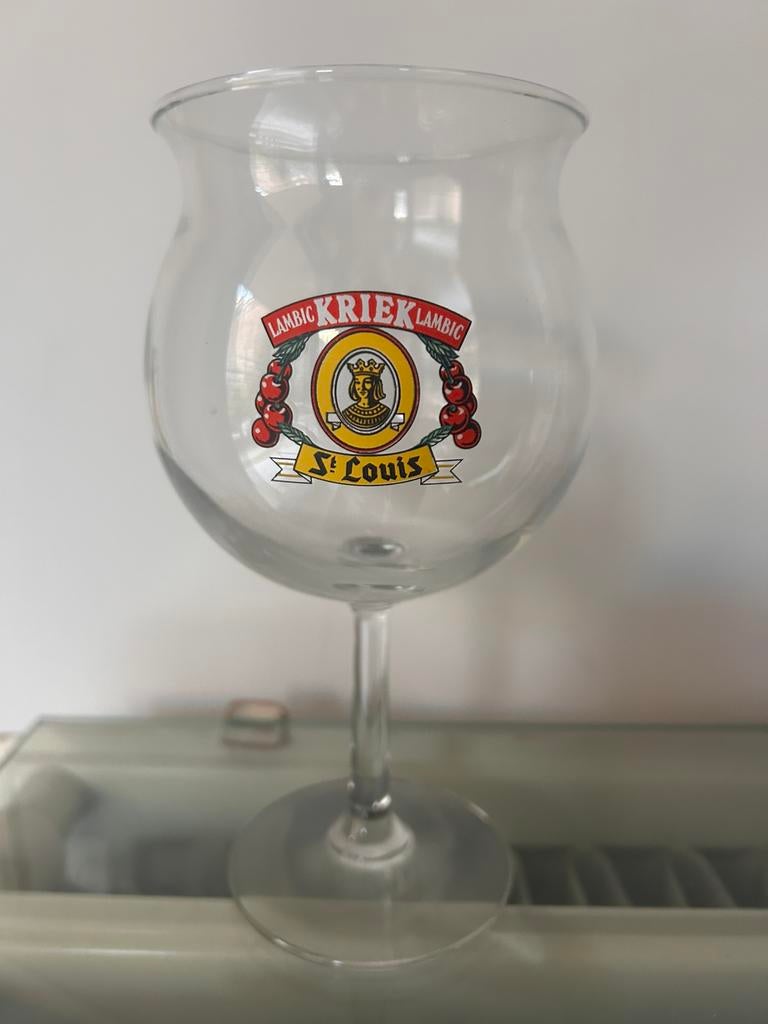 Bierglas Kriek Lambic St Louis 25cl, Ophalen, Zo goed als nieuw