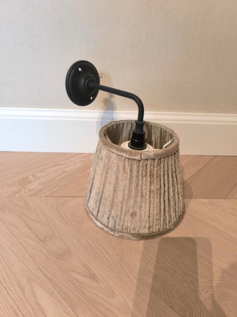 Landelijk wandlampje - fluweel olijfgroen, Huis en Inrichting, Lampen | Wandlampen, Ophalen