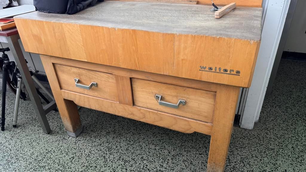 Kapblok beenhouwer, Antiek en Kunst, Antiek | Keukengerei, Ophalen