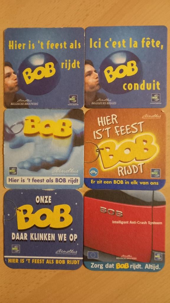 Bierviltjes BOB, hier is 't feest ... (717), Ophalen of Verzenden