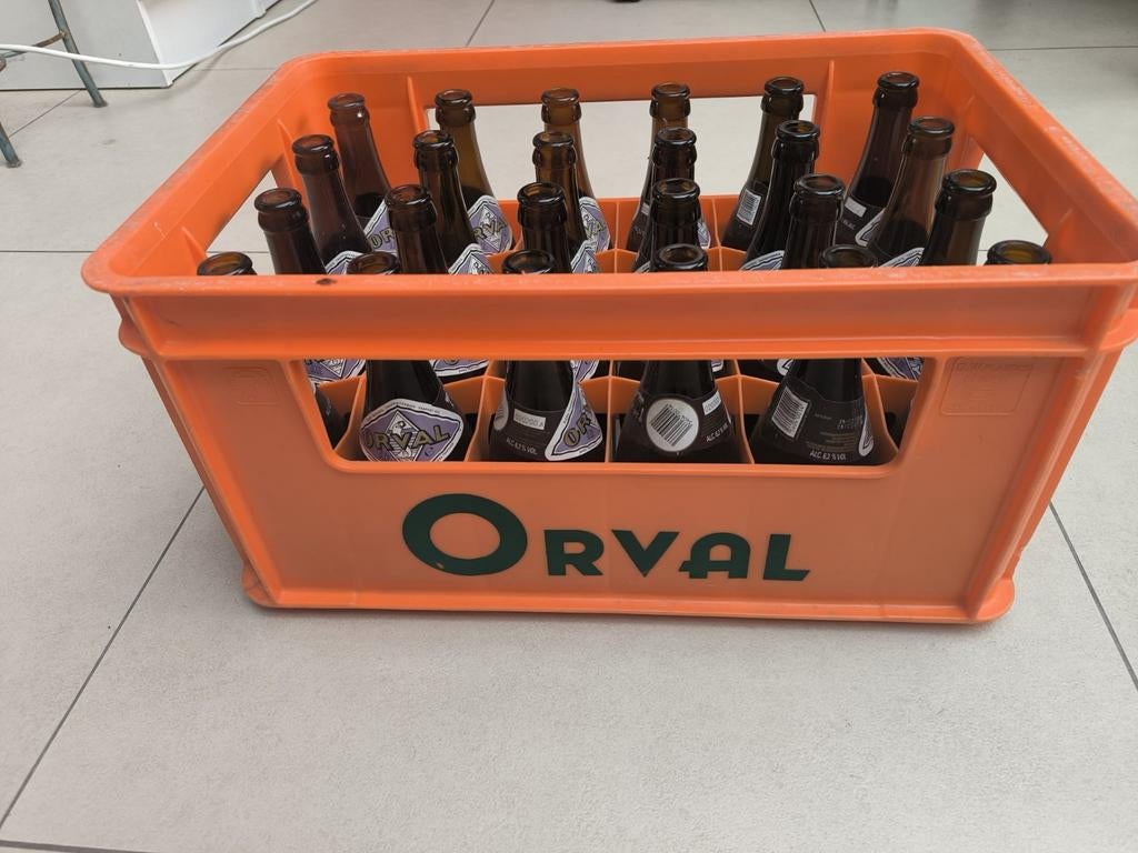 Oude Orval Bierkrat en Lege Flesjes, Ophalen