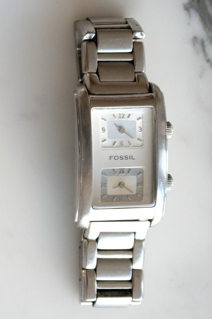 Montre-bracelet Fossil Arkitekt Dual Time, Enlèvement ou Envoi, Utilisé