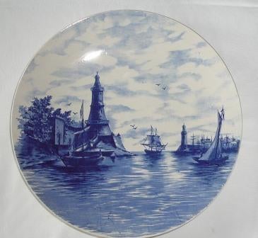 Ancienne assiette bateaux Villeroy & Boch, Antiquités & Art, Enlèvement ou Envoi