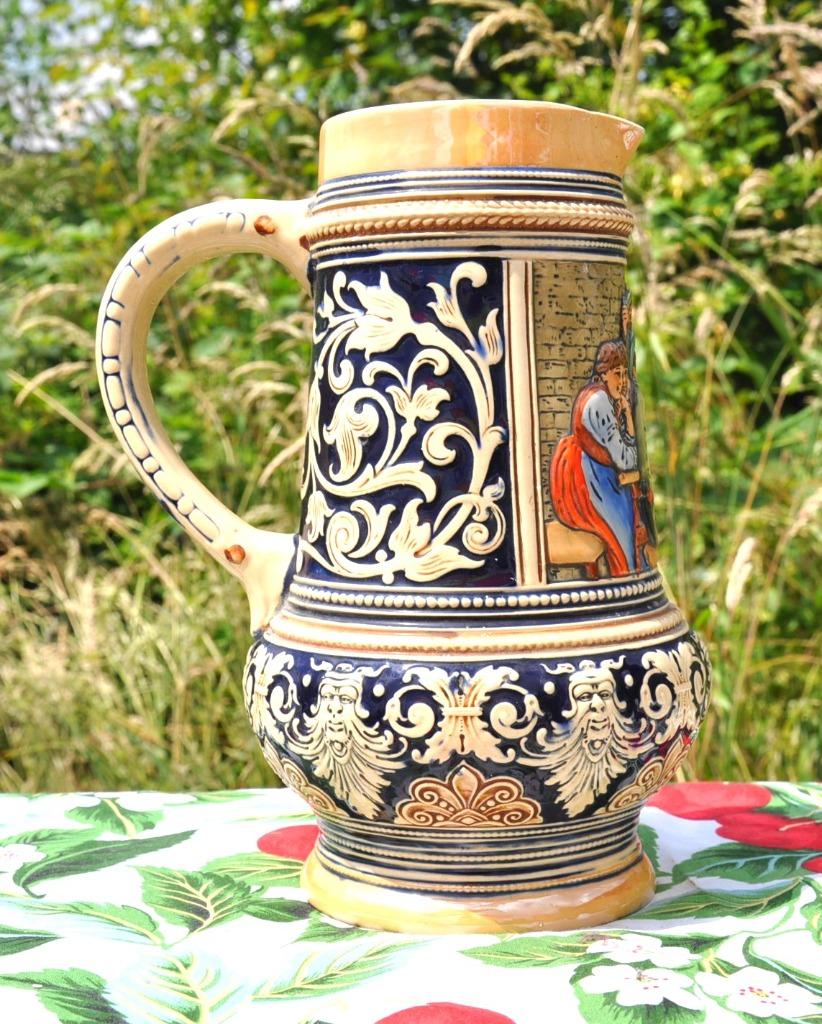 grand pichet faience allemand 1litre 1/2, Antiquités & Art, Enlèvement ou Envoi