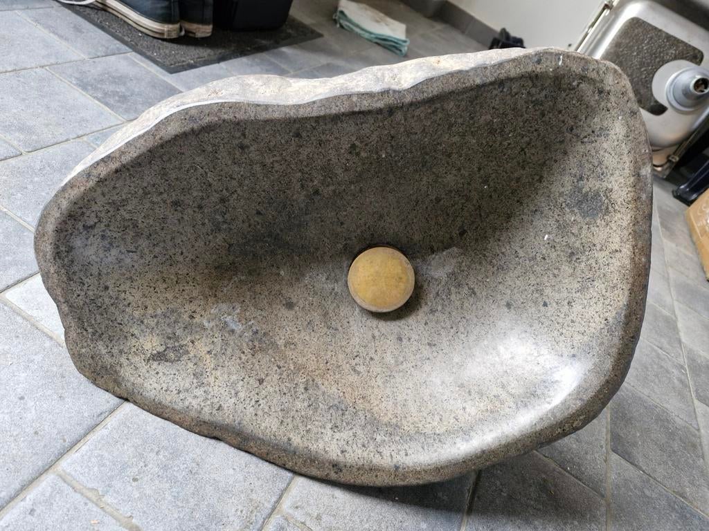 Lavabo/waskom natuursteen, Ophalen