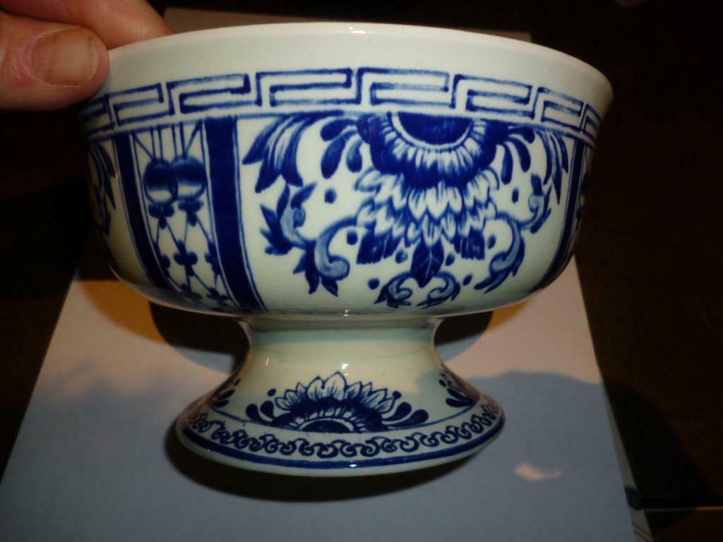 BOCH Belgium Amsterdam bol vintage bol à fruits bleu, Enlèvement ou Envoi