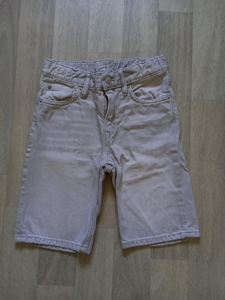 Grijze jeans short H&M Maat 128, Enfants & Bébés, Vêtements enfant | Taille 128, Pantalon, Garçon, Enlèvement ou Envoi, H&M