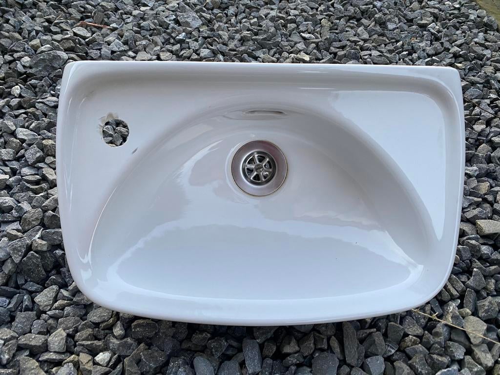 Petit évier à main en porcelaine, Comme neuf