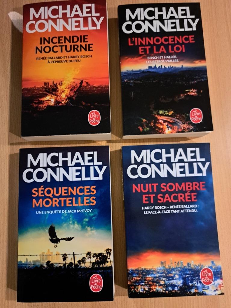 Michael Connelly -4 livres policiers/thrillers, parfait état, Boeken, Ophalen, Zo goed als nieuw, Michael Connelly