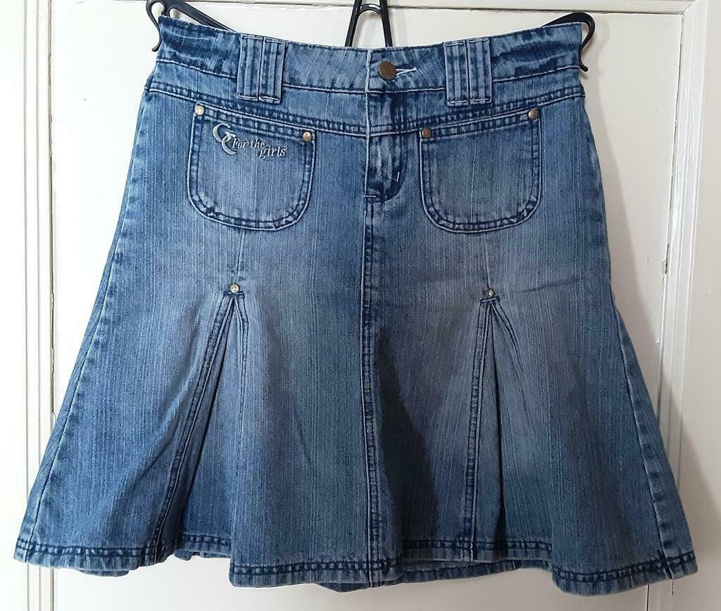 Jupe en jeans bleu délavé TS, Enlèvement ou Envoi, Porté, Bleu, Au-dessus du genou