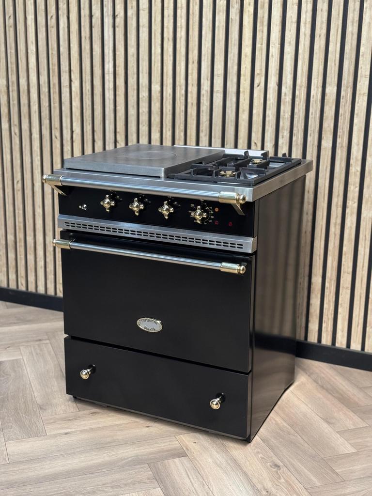 Prachtige Lacanche Zwart 70cm Gas + coup de feu, Ophalen of Verzenden, Grill, Gas