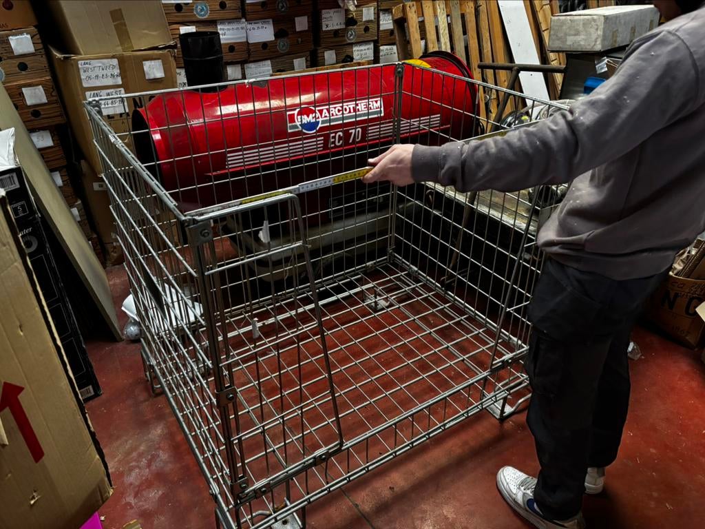 Galva mand Egetra, gitterbox, opslagmand, Doe-het-zelf en Bouw, Metalen, Ophalen, Gebruikt, Overige metalen