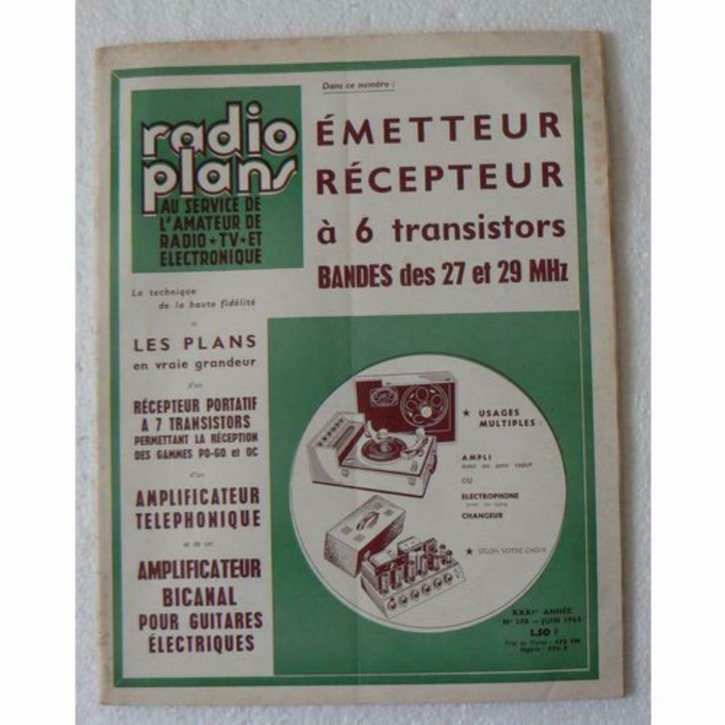 Radioplannen N  200 Zender Ontvanger A 6 Bands Transistors, Ophalen of Verzenden, Gelezen, Overige onderwerpen