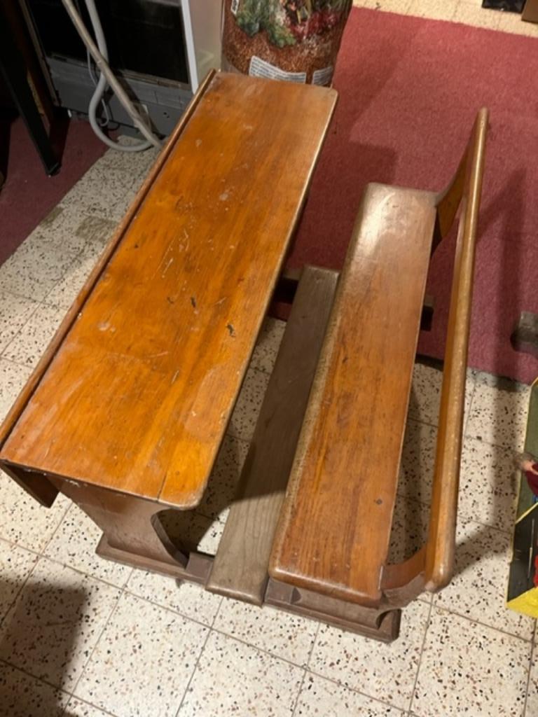 Banc d'école pour enfant des années '70, Enlèvement ou Envoi, Utilisé, Table(s) et Chaise(s)