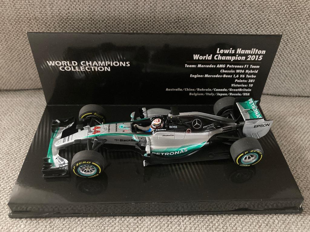 Lewis Hamilton 1:43 World Champion 2015 Mercedes W06 F1, Ophalen of Verzenden, Nieuw, Formule 1