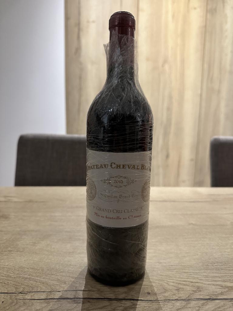 Vin rouge - Château Cheval Blanc 2015 - Grand Cru Classé, Neuf, Enlèvement ou Envoi, Pleine, Vin rouge