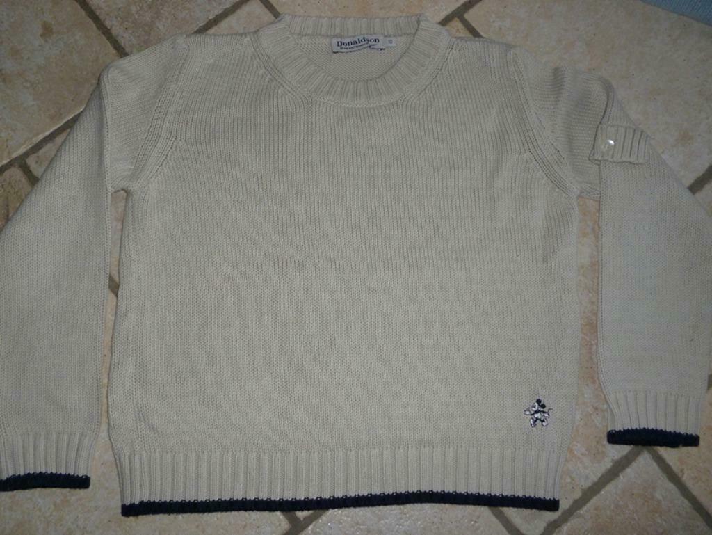 Beige pull Donaldson 10j (zgst) (katoen), Enlèvement ou Envoi, Comme neuf
