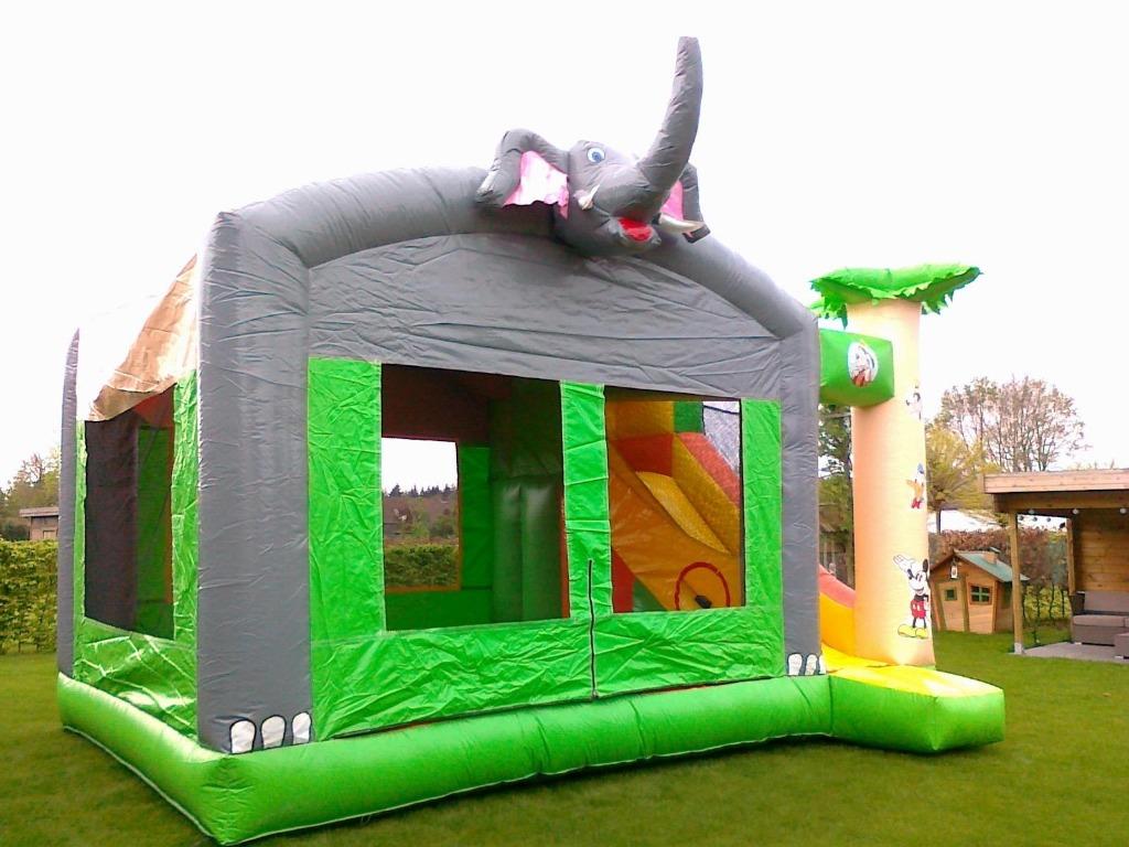 Springkasteel te koop,  met glijbaan 6x4m, Enlèvement, Utilisé, Article de fête