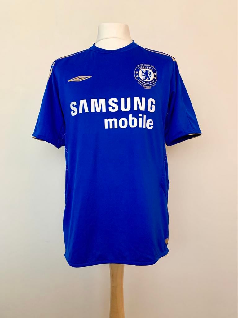 Chelsea Football Club 2005-2006 Home Centenary shirt, Taille L, Enlèvement ou Envoi, Comme neuf, Maillot
