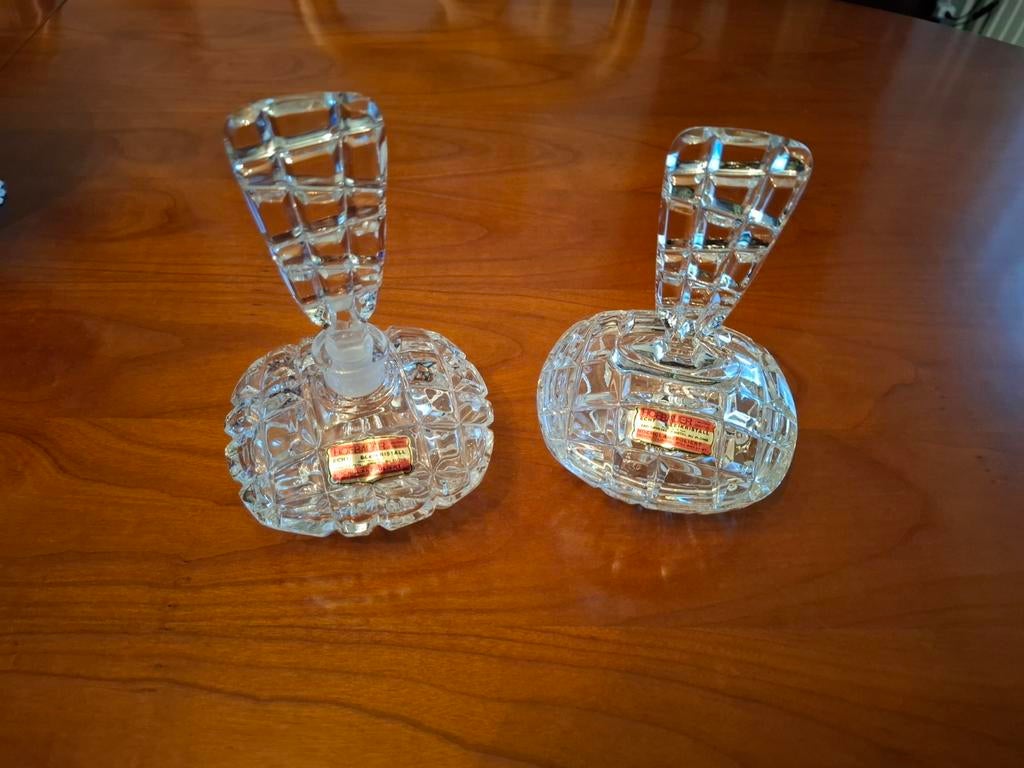 Ensemble de toilette antique en cristal de haute qualité, Enlèvement ou Envoi