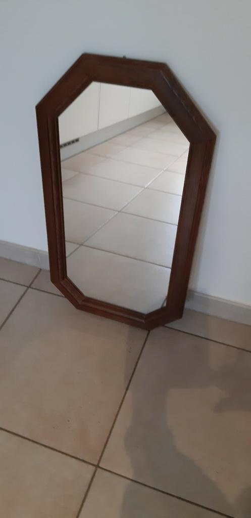 Miroir avec cadre en bois. Excellente qualité., Enlèvement ou Envoi, Comme neuf