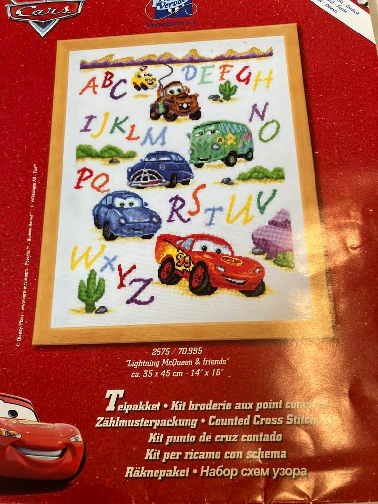Borduurpatroon Cars, Ophalen of Verzenden, Zo goed als nieuw, Borduurpakket