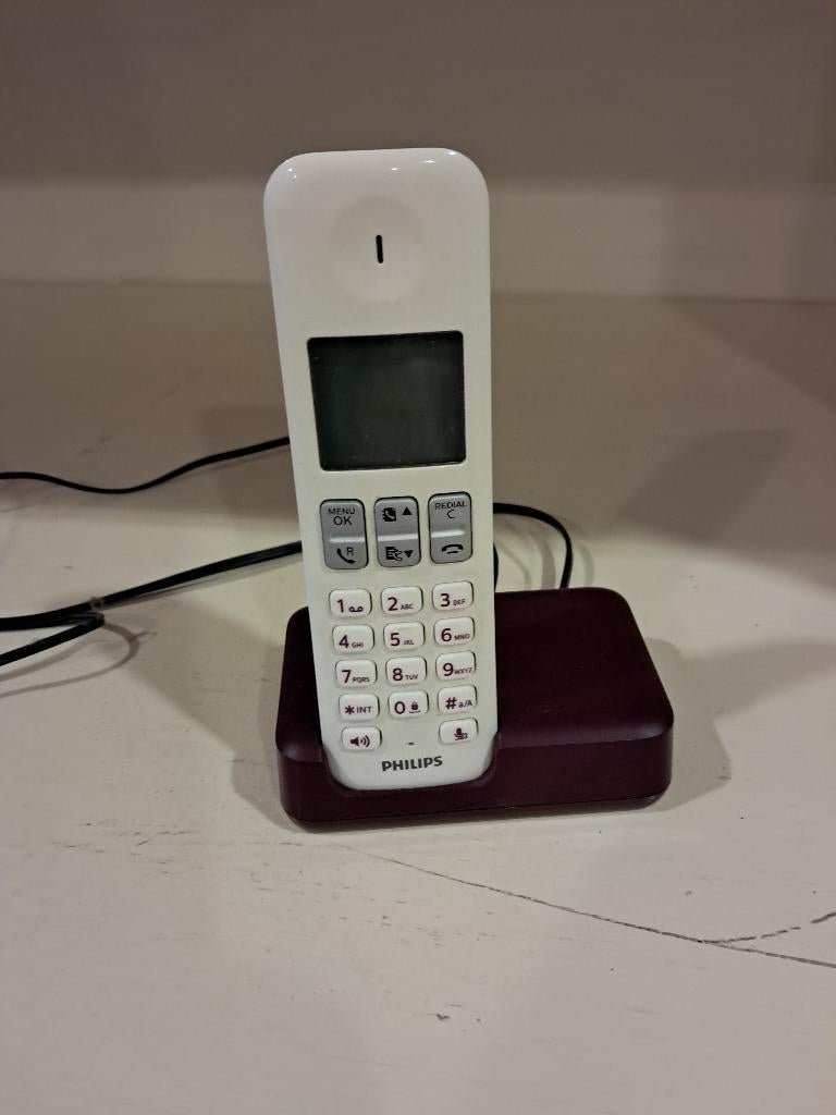 philips draadloze telefoon, Telecommunicatie, Ophalen of Verzenden, Gebruikt, 1 handset