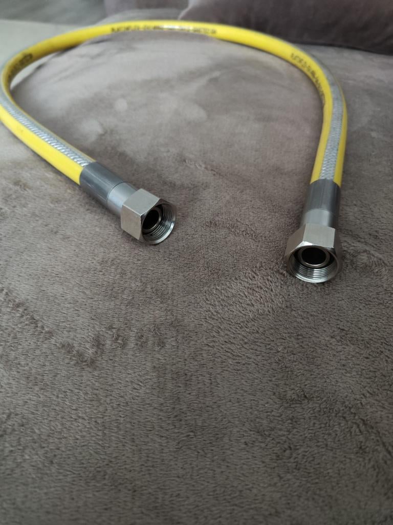 Flexibele gewapende rvs aardgasslang.(1,25 meter)., Elektronische apparatuur, Ophalen, Nieuw