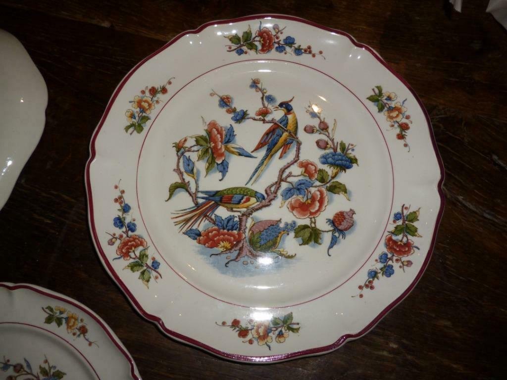 Antiek servies Villeroy & Boch Mettlach 1570 borden Rouen, Ophalen of Verzenden
